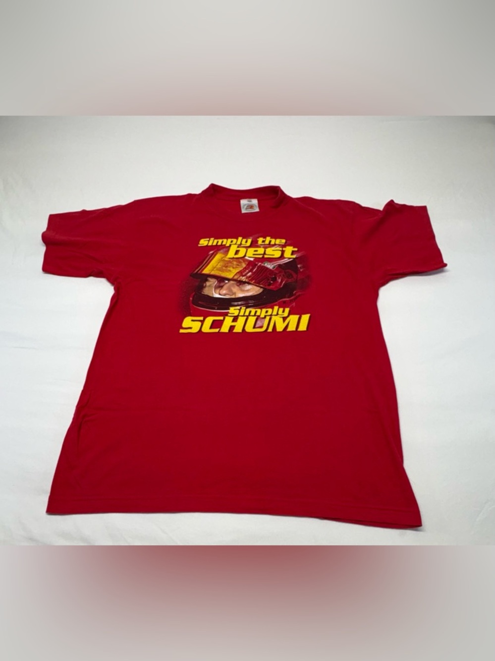Rare Vintage 00s Michael Schumacher F1 "Simply Schumi" Te Size XL